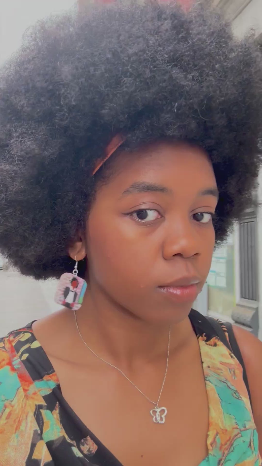 Michael Jackson Off the Wall / Thriller Album Cover Earrings